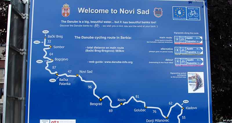 Dunavska biciklisticka ruta Novi Sad